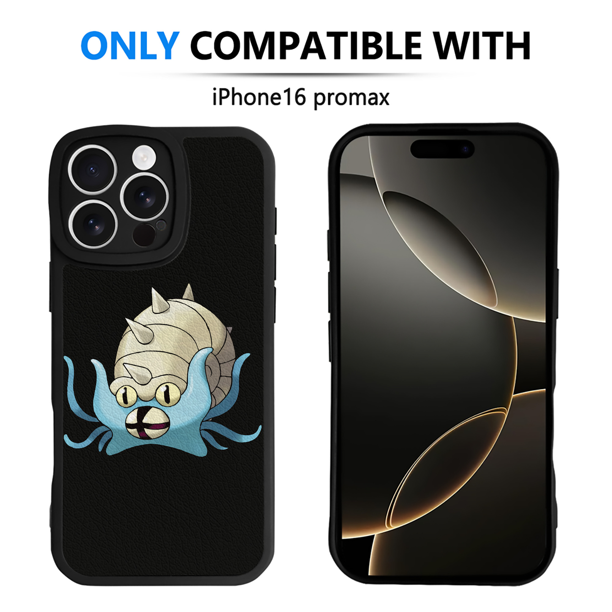 （画像用） ポケットモンスター Pokémon 【iPhone 16シリーズ対応】シリコンスマホケース（レザー調） 材質：シリコン